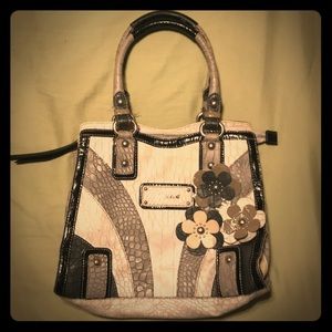 Gorgeous large grey and black Guess handbag